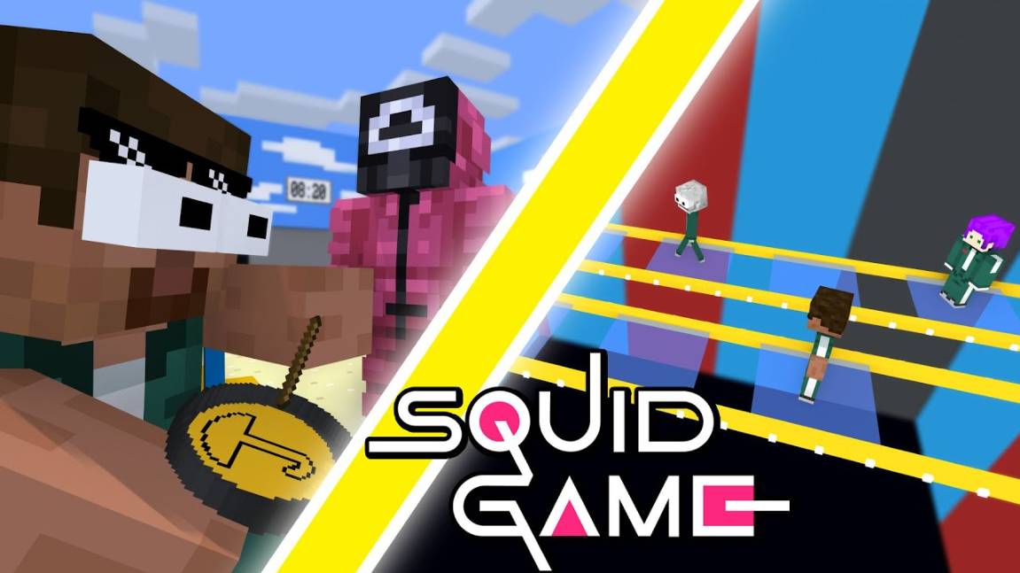 Я победил игру кальмара Майнкрафт смотреть онлайн