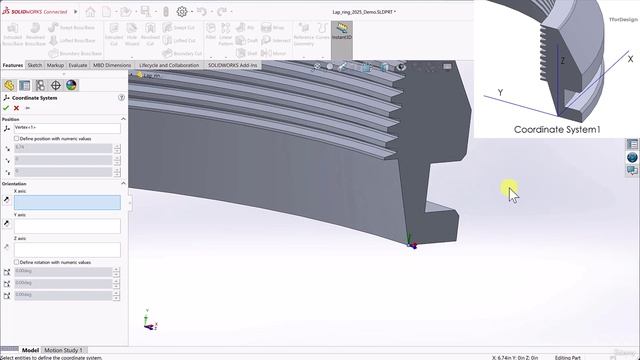 7.11 -Reference geometries - coordinate systems