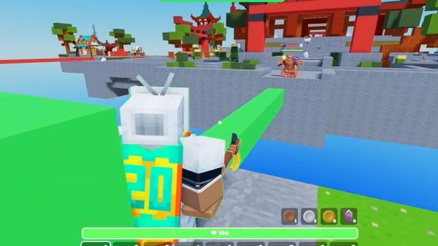 Играю в SkyWars с другом смотреть онлайн