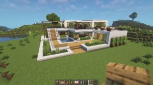 Построил шикарную современную виллу! Майнкрафт! Minecraft!