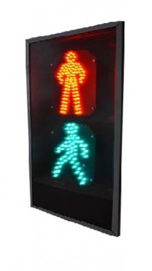 Пешеходный светофор П.1.1 (плоский) (ПРОМСИГНАЛ)