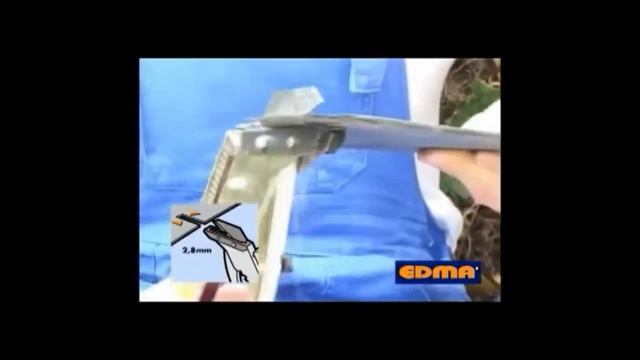 Резак для шифера и сланца с дыроколом EDMA смотреть онлайн