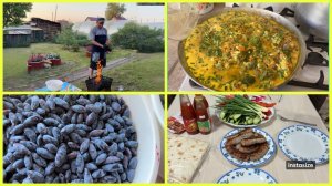 Сельские хлопоты. ЗАВТРАК 🍳🥦 в «СИРОТСКОЙ» сковороде и вкусный УЖИН 😋