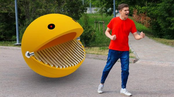 Пакман В РЕАЛЬНОЙ ЖИЗНИ - PacMan in Real Life