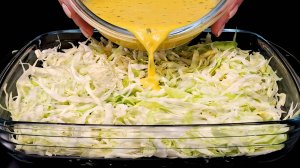 Капуста и яйца — сводят с ума весь мир! Я готовлю ее каждые день! Быстро за 10 минут! 🔝