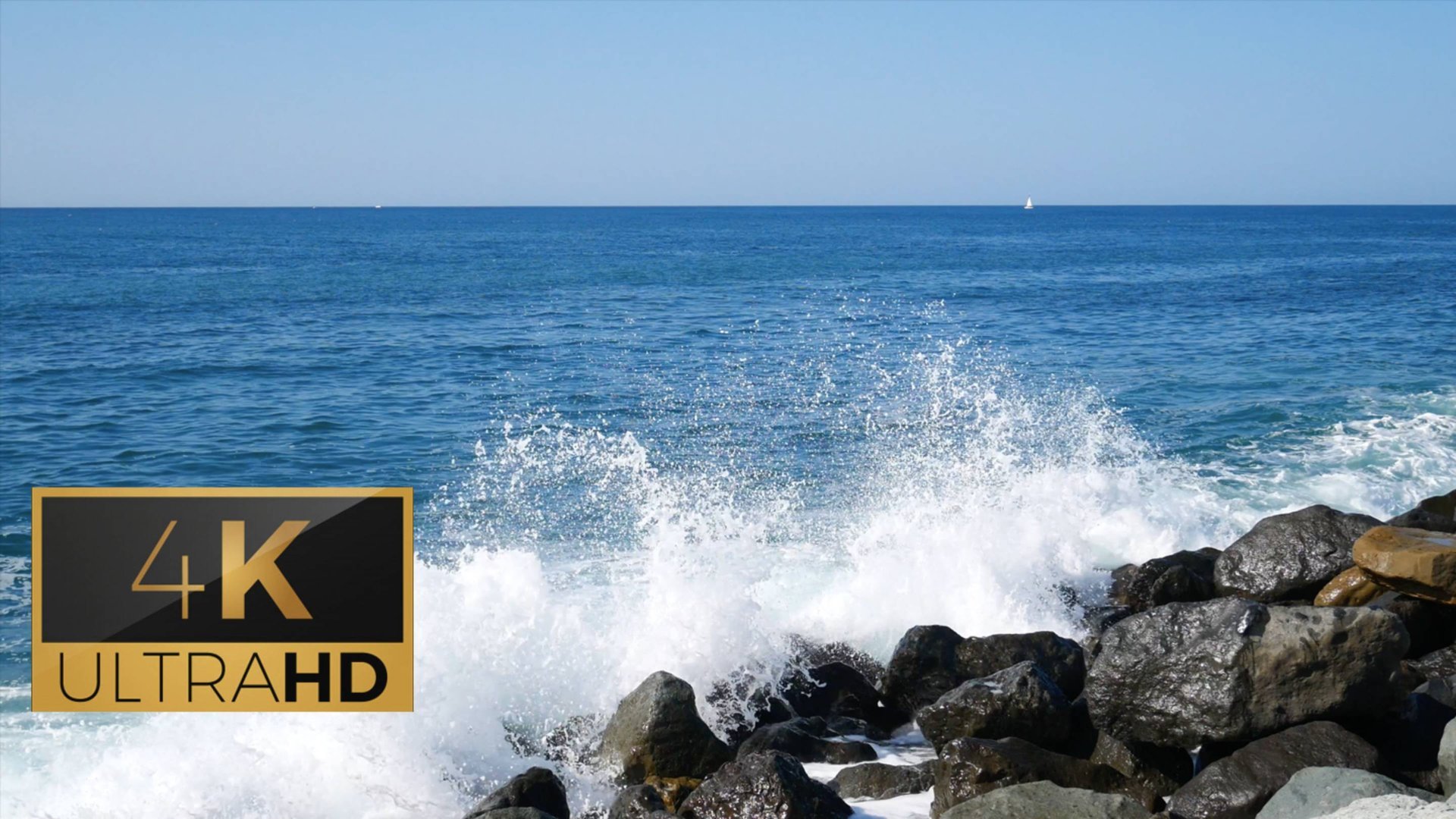 Морской прибой. Шум волн. / Seashore. 1 час. 4K. смотреть онлайн