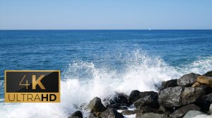 Морской прибой. Шум волн. / Seashore. 1 час. 4K.