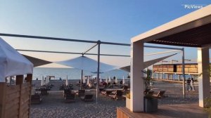 Сочи Адлер пляж Огонёк сегодня 22 июня 2025. Какая погода, обстановка вечером на курорте, море