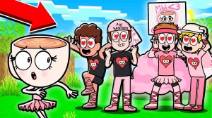 АРМИЯ ИЗ 1000 ФАНАТОВ ПРЕСЛЕДУЕТ БАЛЕРИНУ КАПУЧИНО В МАЙНКРАФТ