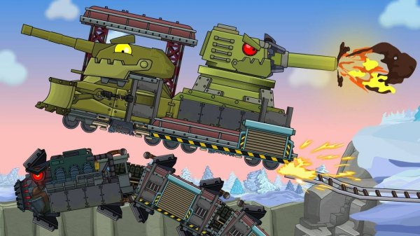 Танк_поезд_ангар_Необычная_эволюция_Ратте_!