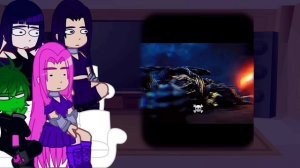 Teen titan react to Robin as Ghost