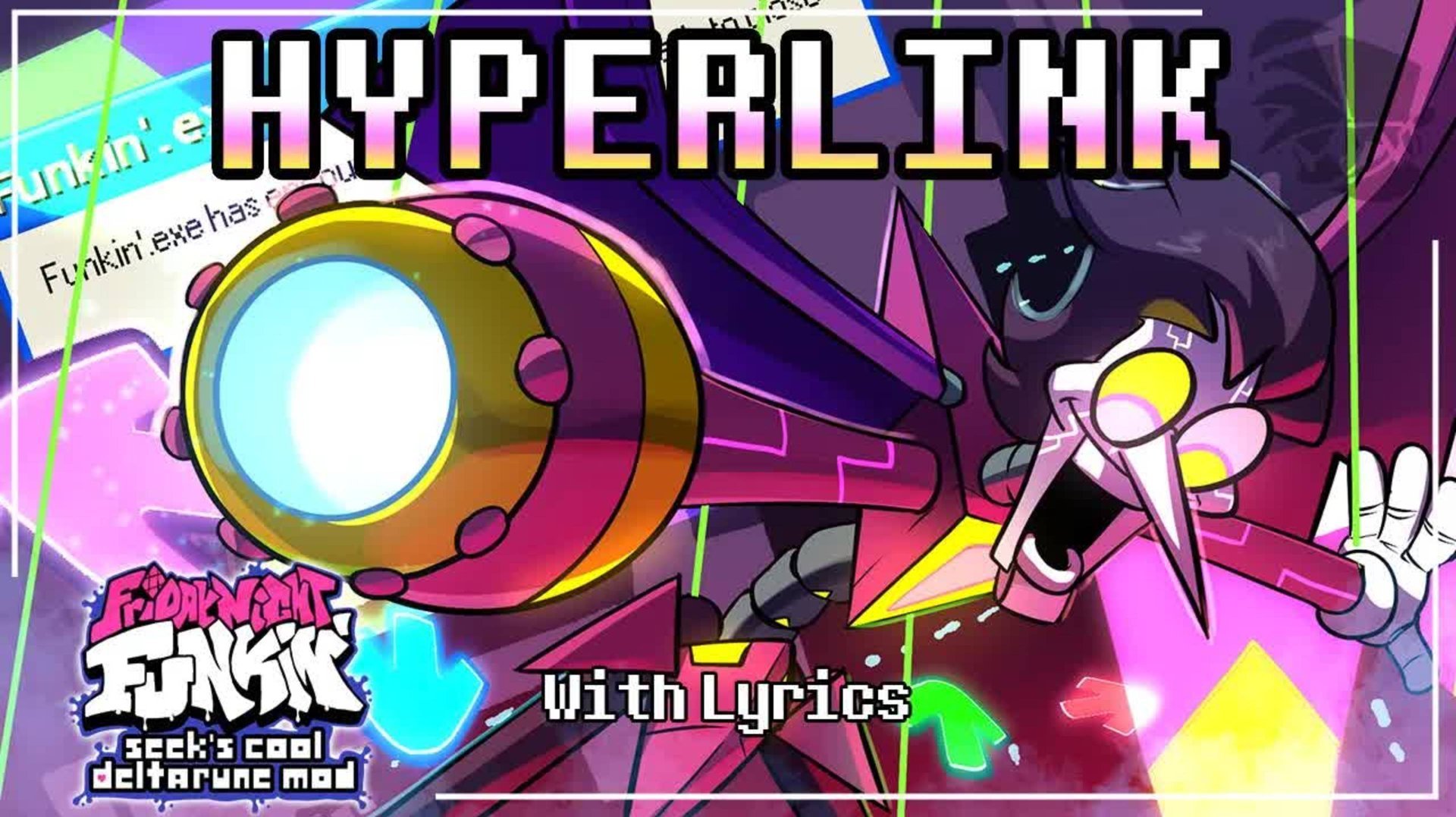 HYPERLINK WITH LYRICS - Friday Night Funkin': Seek's Cool Deltarune Mod Cover смотреть онлайн