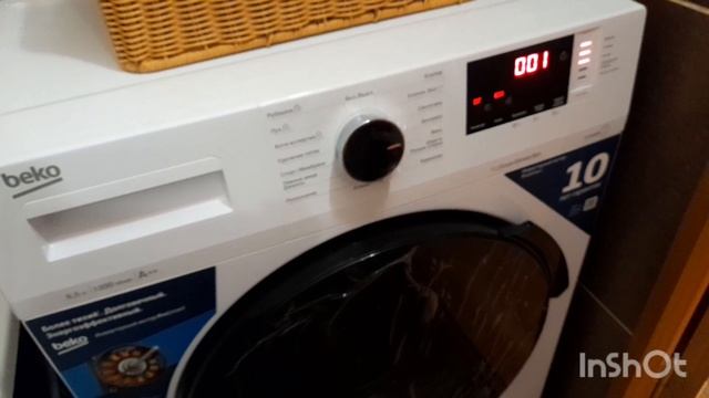 Новая стиральная машина ВЕКО WSPE6H612W. Стиральная машина в процессе работы. Плюсы и минусы. Обзор смотреть онлайн