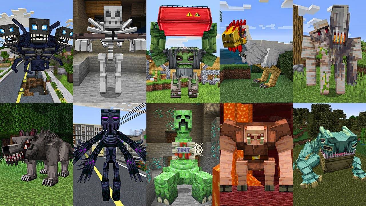 ВСЕ ВИДЫ МОБОВ МУТАНТОВ В МАЙНКРАФТ МОД ! MUTANT MOBS MINECRAFT смотреть онлайн