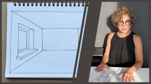 1.3 Рисуем комнату в перспективе ✏️ Одна точка схода