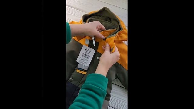 Комбинезон демисезонный Kerry PLAY K24004-330 (желтый, хаки) смотреть онлайн