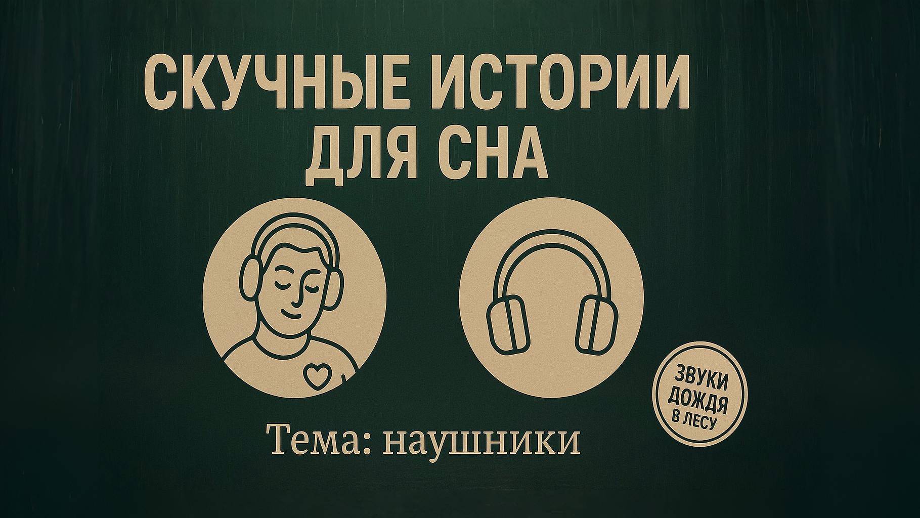 Скучные истории для сна — Наушники: монотонный рассказ под звуки дождя смотреть онлайн