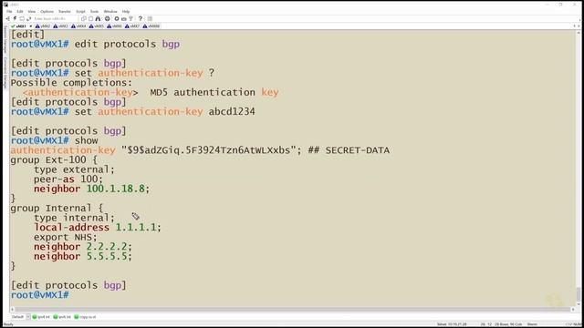 08. BGP Authentication смотреть онлайн