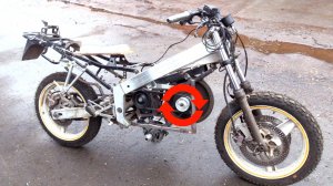 Бестопливный мотоцикл на маховике по запрещенной технологии!