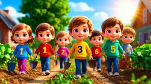 Детский мультик  огород для детей,песенка для малышей,развивающие мультики для детей.