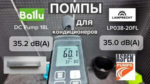 Помпы для кондиционеров. Сравнение 2025. Ballu, Lamprecht, Aspen, Caspia Home