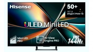🧑🦽Эталонный Mini-LED 🇨🇳😂 Обзор 4K HDR Телевизора Hisense QLED 55U7Q | 144 гц | СмартТВ | 2025