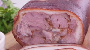 Рецепт вкуснейшего рулета из свиной рульки в луковой шелухе. Продукт довольно бюджетный!