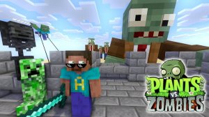 Растения против Зомби Майнкрафт