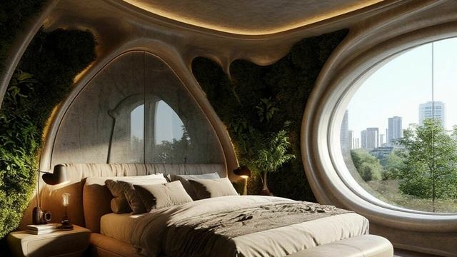 Дизайн интерьера в стиле бионика | Гармония технологий и природы