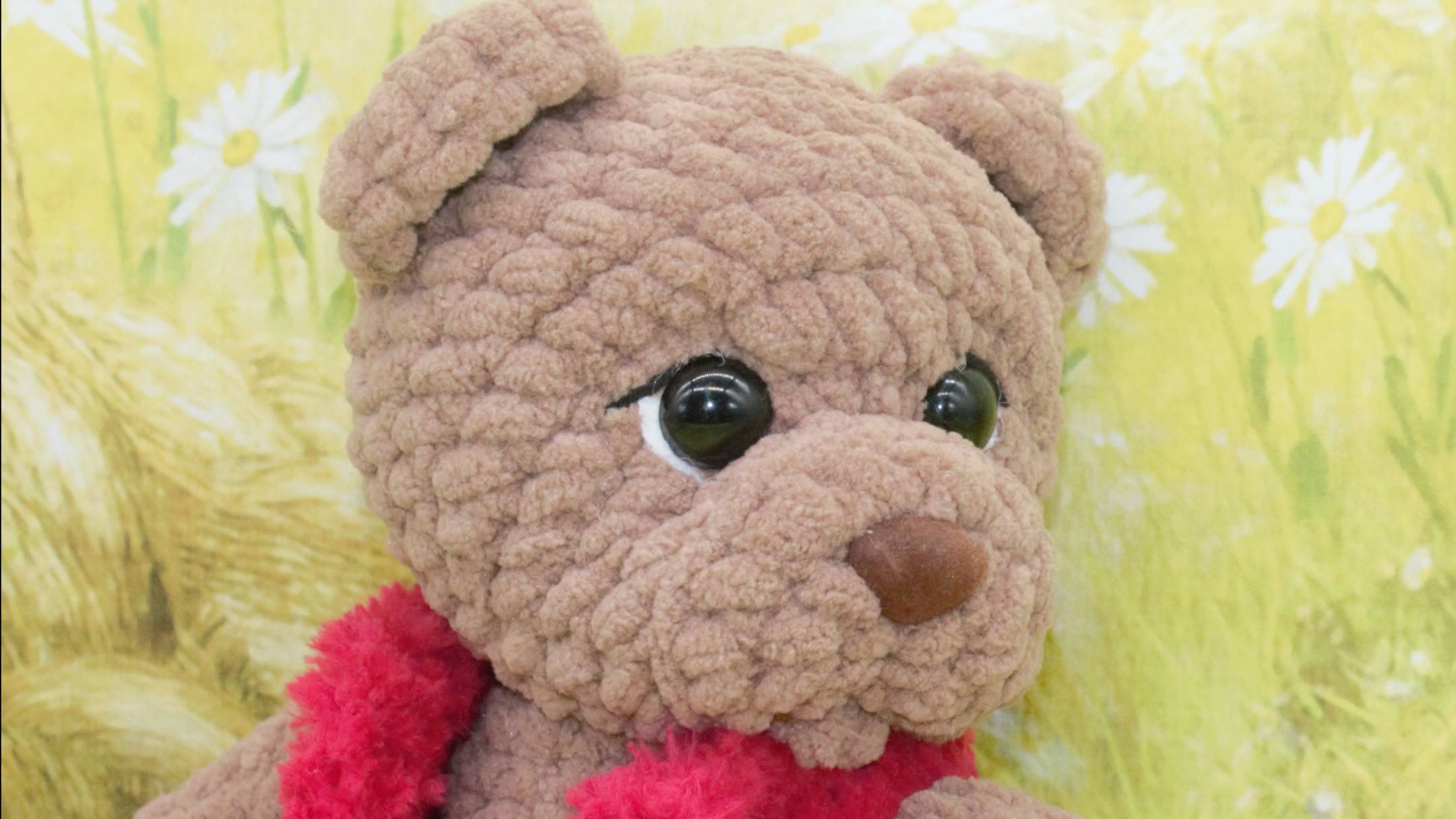 Вязаные игрушки из плюшевой пряжи. смотреть онлайн