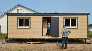 Красивая дачная бытовка распашонка 8 метров