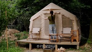 nyangsoop Наконец началось строительство Наш дом🏡 Лес Вид Дом  Лес кемпинг Vlog🏕