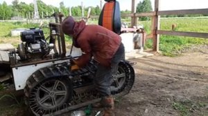 Гусеничный минитрактор. Замена полуосей, ч.3