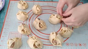 Манты с фаршем и картошкой + рецепт теста для мантов / Готовлю сочные манты с фаршем и картофелем