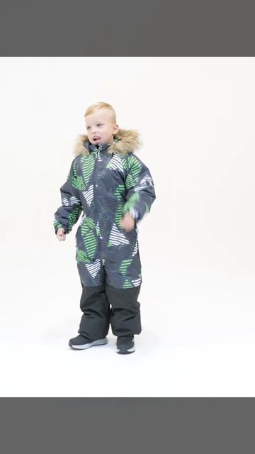 Huppa, Зимний Комбинезон WILLE 36430030-32587 (зеленый, черный, принт) смотреть онлайн