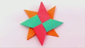 Как сделать сюрикен из бумаги