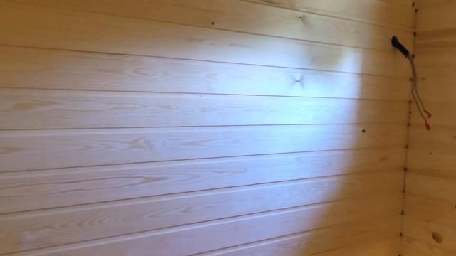 Обшиваю стены и потолок парилки вагонкой. Каркасная баня.