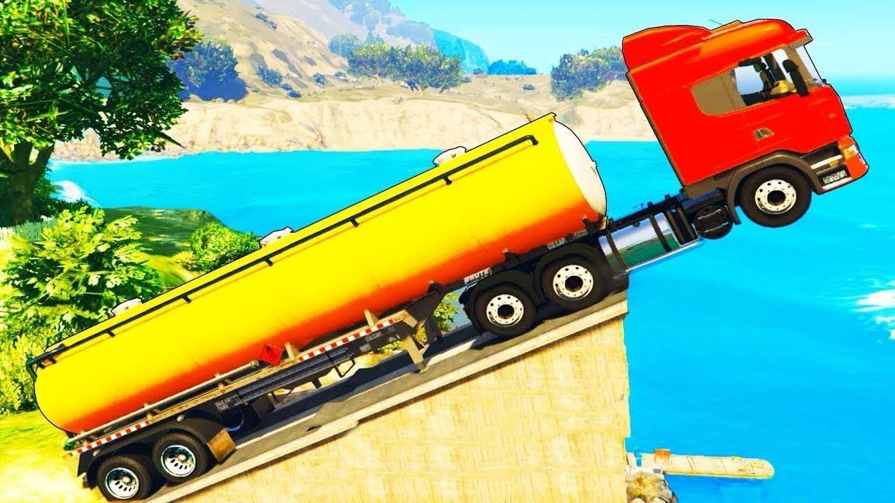 Цветные машинки Грузовик Трактор Автобус Пожарная машина для Детей Мультики про машинки для детей