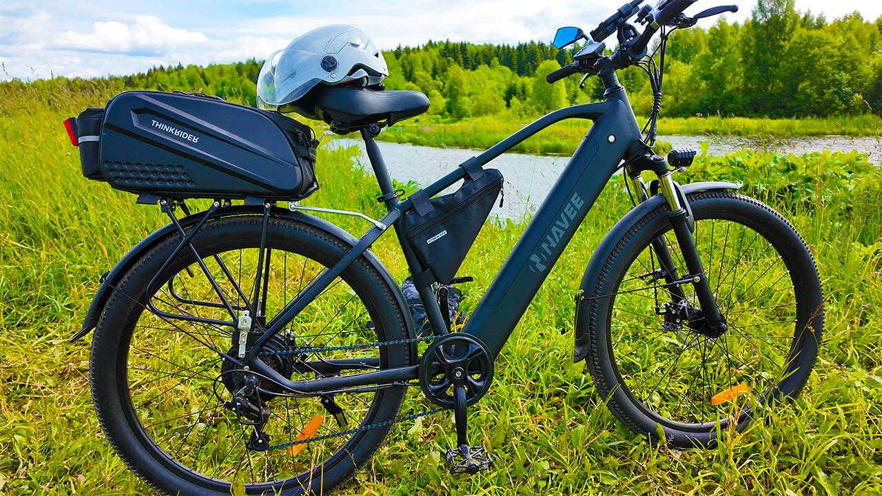 Покатушки на электровелосипеде Navee M7 г.Киров на природу смотреть онлайн