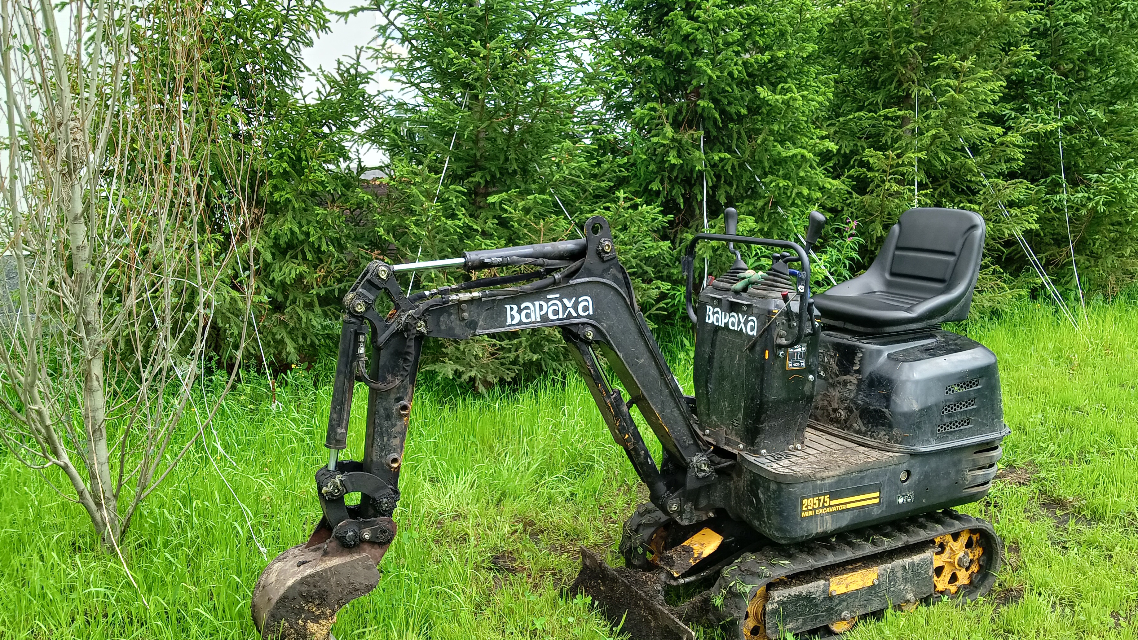 Мини экскаватор29575 стрела поворачивается сама. смотреть онлайн