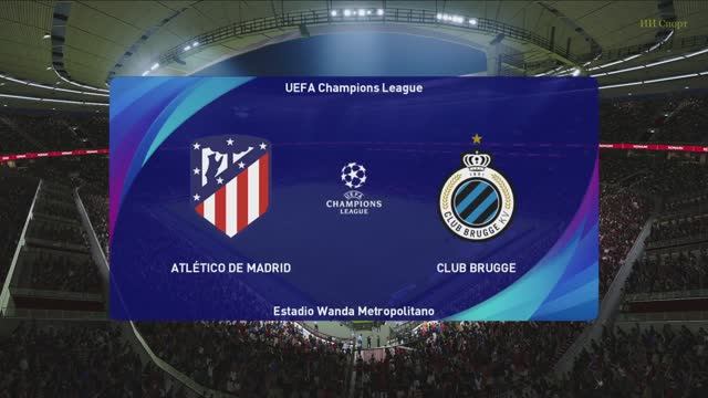 ЛЧ. Атлетико М - Брюгге. 3тур. Группа F.
