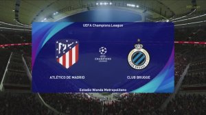 ЛЧ. Атлетико М - Брюгге. 3тур. Группа F.