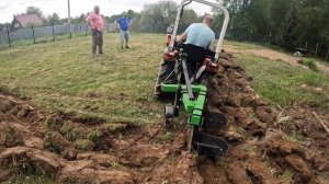 Разработка целины на мини тракторе Кубота/Кентавр-344