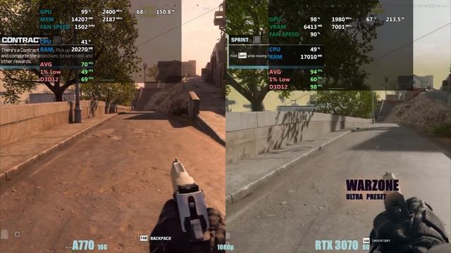 Intel arc a770 vs RTX 3070 в 2025 году смотреть онлайн