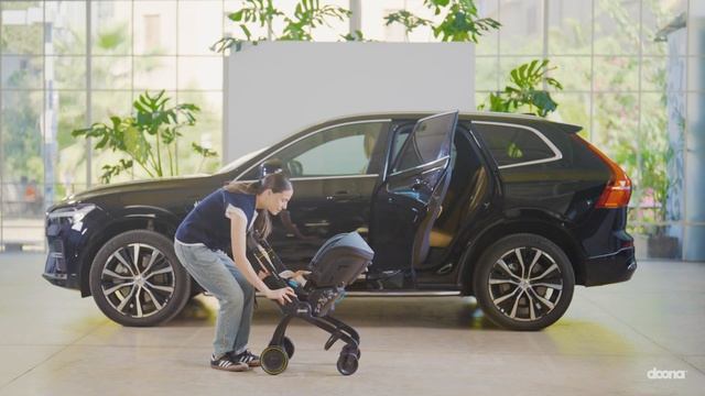 Автокресло Doona X установка в автомобиль на базу Isofix смотреть онлайн