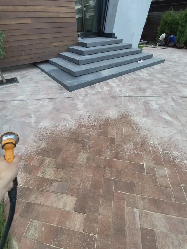 Промывка брусчатки