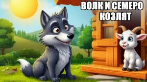 Волк и семеро козлят.  Сказки для детей. Русская народная сказка. Аудио сказка.