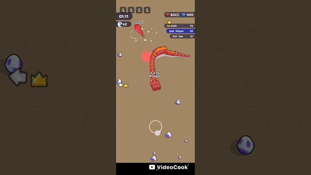 я прошел уровень в Snake Clash