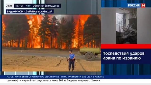 Россия 24, 24 июня 2025, Борьба с пожарами в Забайкальском крае смотреть онлайн