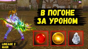 Погоня за УРОНОМ в Lineage 2 Main.